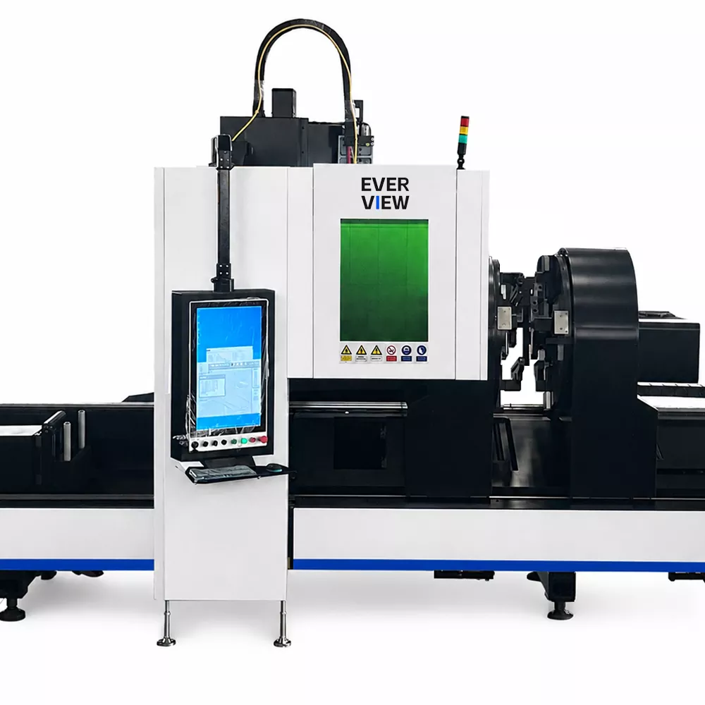 Mesin Pemotong Pipa Laser Tiga Spindel Tugas Berat